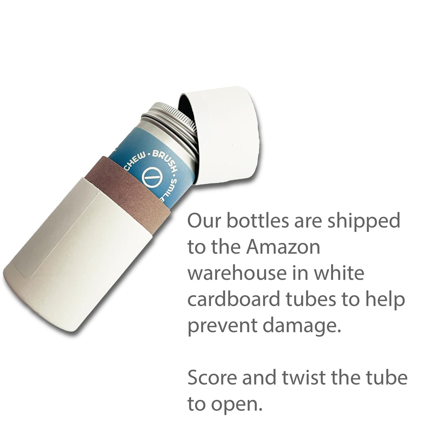 WELdental Chew Brush Smile Toothpaste Tablets 120 Count, Peppermint