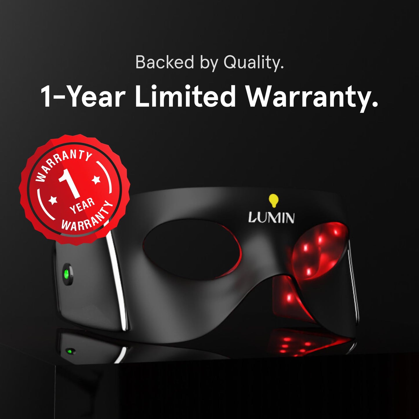 Luminator LED Eye Mask for Men and Women Skincare - Anti-Aging, Boost Collagen, Reduce Dark Circles & Wrinkles, Red Light Therapy for Under-Eye Treatment & Rejuvenation - Only 3 Minutes a Day