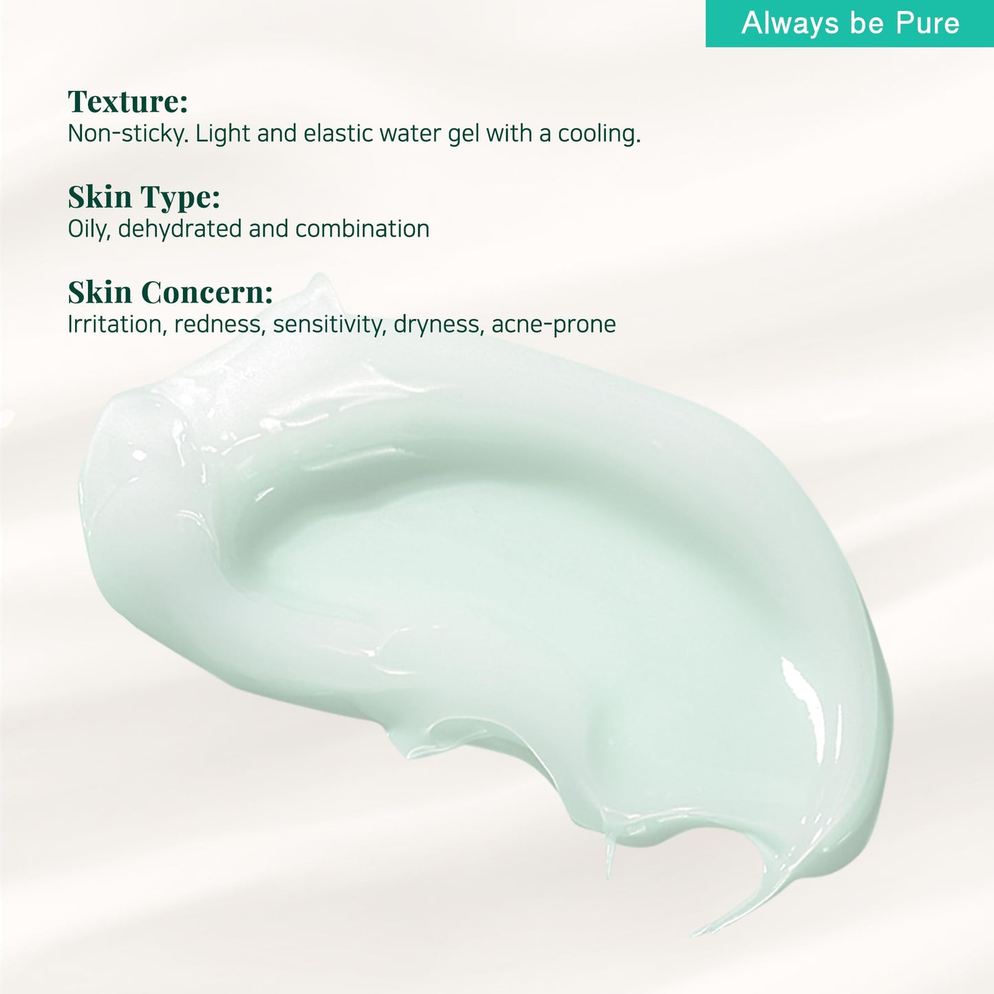 ALWAYS BE PURE Forest Therapy Ultra Calming Cream Soothing Moisturizer for Sensitive, Acne-Prone Skin - Redness Relief, Deep Hydration, Trouble Care - Korean Skin Care 2.70 Oz