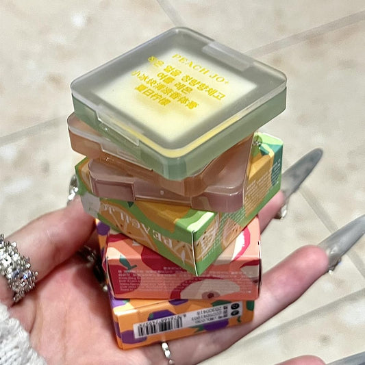 GKSHSU Mini Ice Cube Cooling Solid Perfume Balm - Refreshing Fruity Scent with Shimmer Highlighter, Long-Lasting Fragrance & Odor Neutralizer for Women (Portable Skin Glow) (Coastal Lemon Mist)