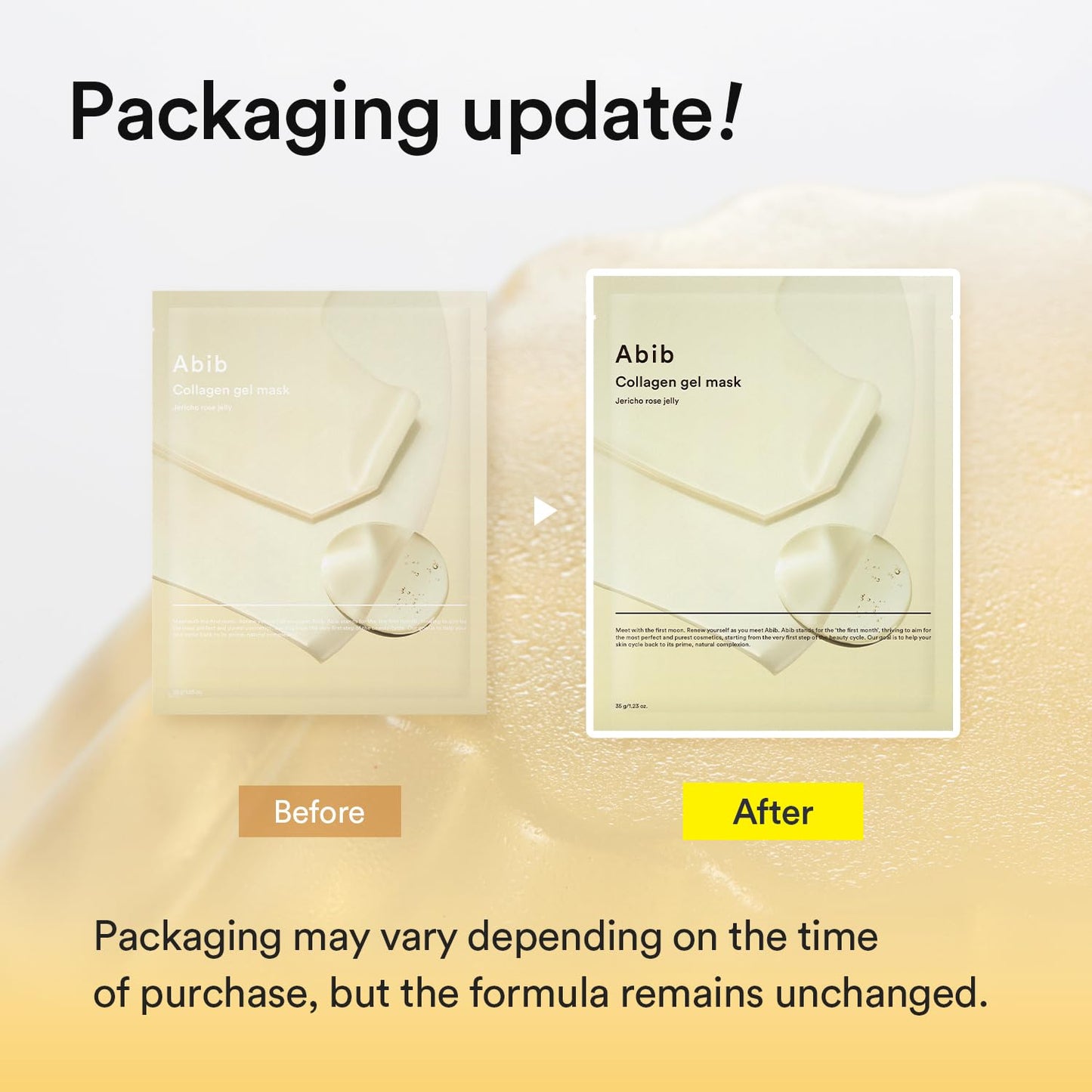 Abib Collagen Gel Mask Jericho Rose Jelly 4 Sheets (Nourishing) I Korean Vegan Collagen, Cooling Nourishing Hyaluronic Acid Hydrogel Face Mask Skin Care