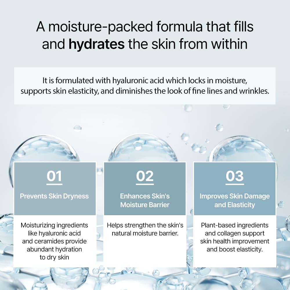 DR+LAB Hydra-15 Soothing Gel Cream 2.03 fl oz /60ml Moisturizing Deep Hydrating Elasticity for Dry and Sensitive Skin with Hyaluronic Acid Korean Skincare