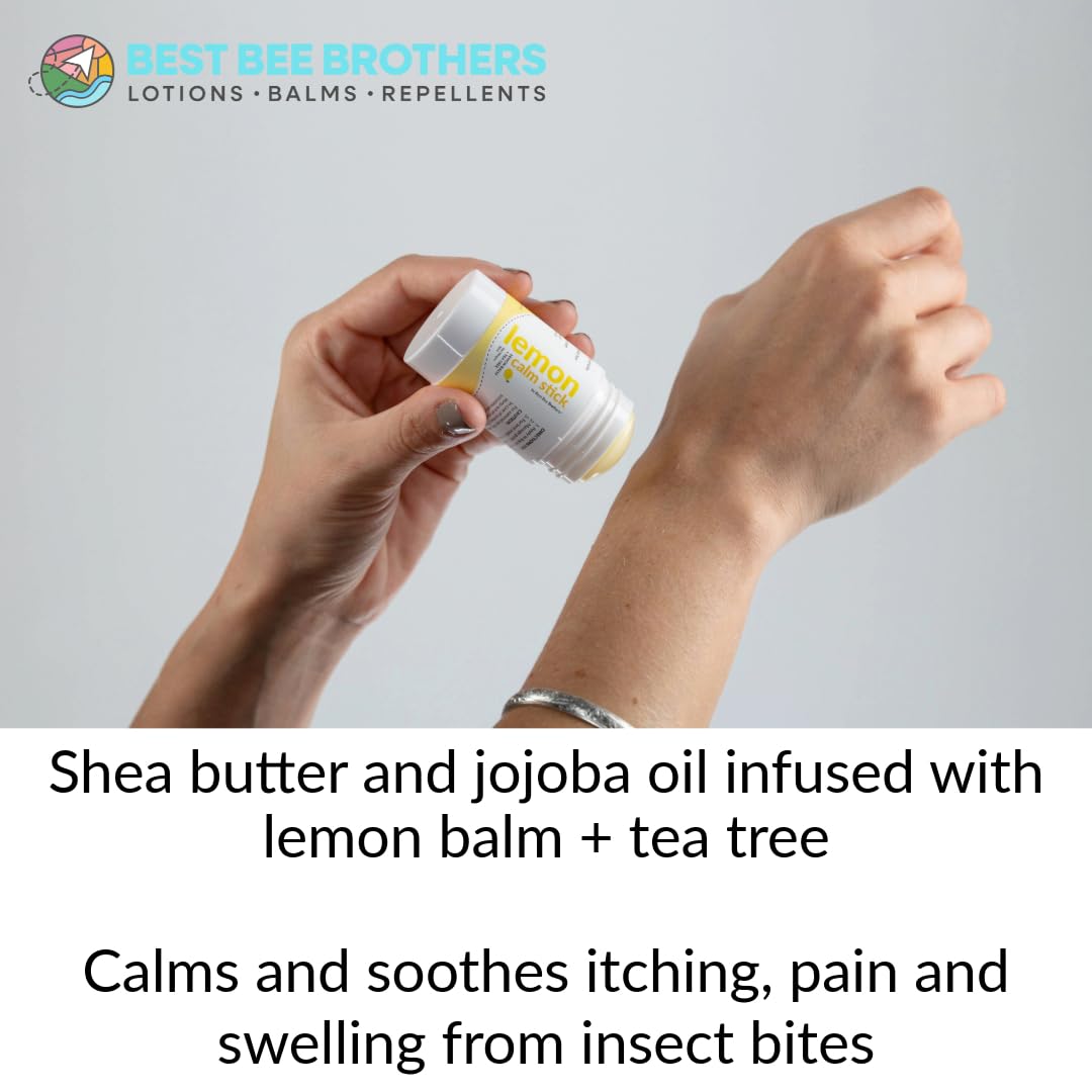 Best Bee Brothers Lemon Calm Stick, Lemon Balm & Tea Tree Bug Bite & Itchy Skin Relief Balm