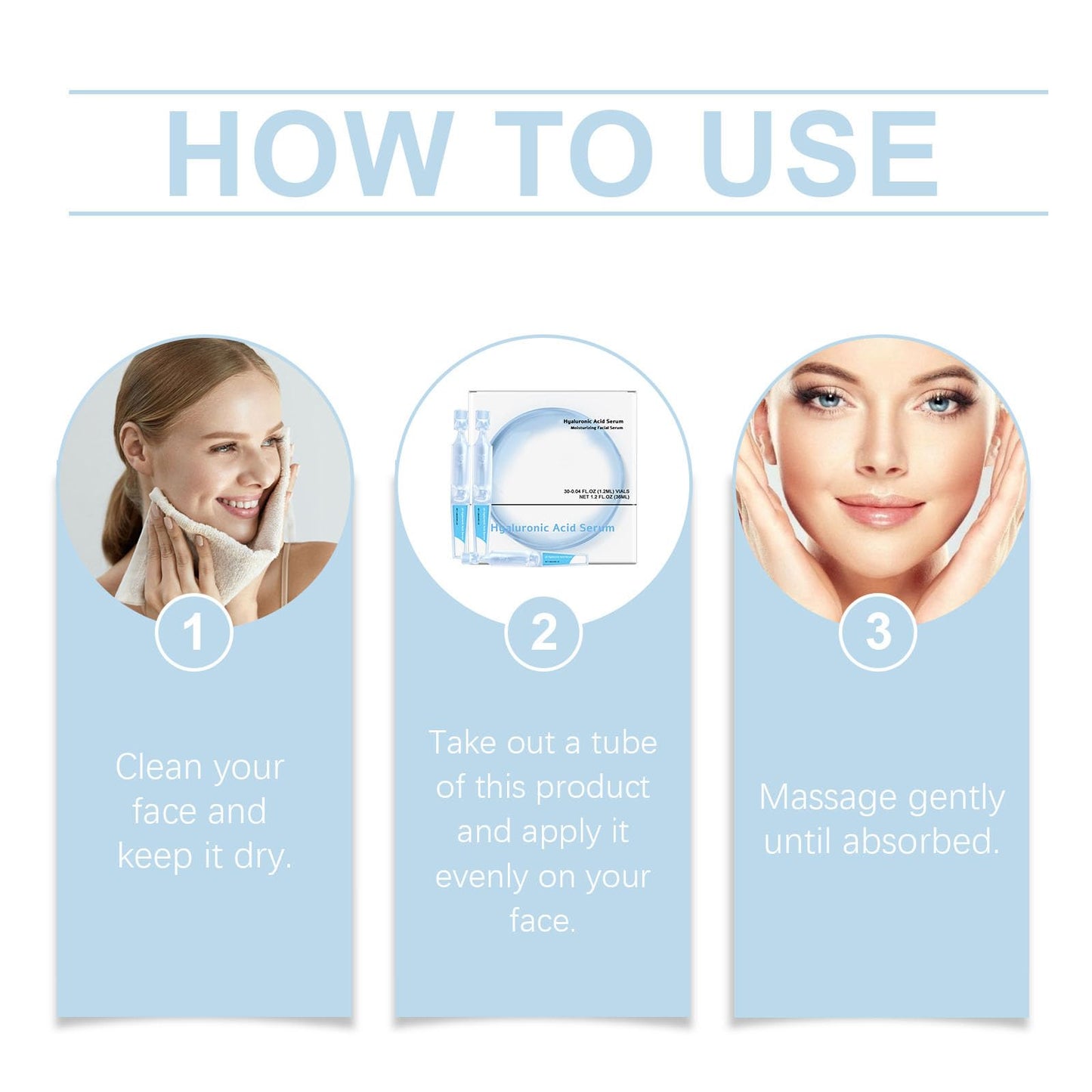 ARCHIDATE 3% Hyaluronic Acid Serum Ultra-Hydrating Vials, 30Pcs Hyaluronic Acid Tubes, Long Lasting Hydration, Enhance & Repair Skin Barrier, Single-Use Ultra-Hydrating Hyaluronic Acid Tubes