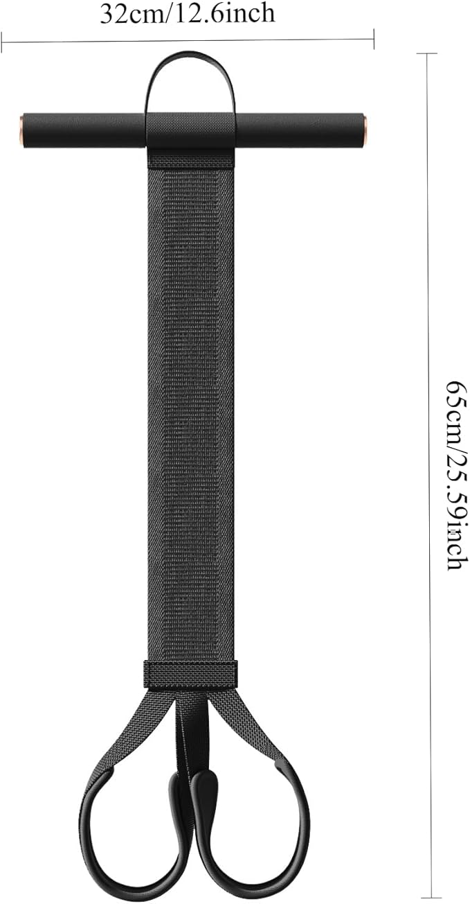 2025 New Yoga Pedal Resistance Fabric Band with Handles Anti-Broken Elastic Sit Up Pull Rope for Strength Training 120lb Full-Body Excercise Band Portable Unisex Resistance Exercise Bands