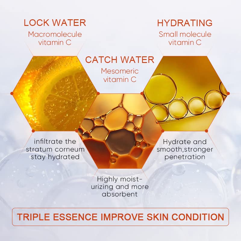 Vitamin C 23% Face Serum – Brightening, Firming, Hydrating, Dark Spot Correction & Anti-Aging Stem Cell Serum | With Hyaluronic Acid, Niacinamide & Glycolic Acid | 21 Ampoules for Glowing Skin