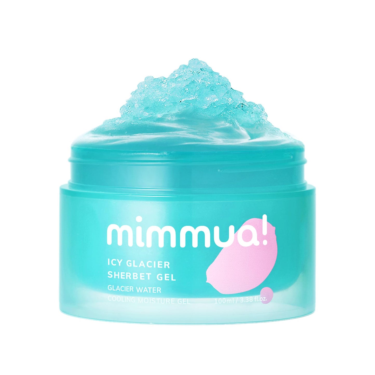 mimmua! Ice Sorbet Soothing Cooling Face Moisturizer | Pore Minimizer for Face Before Makeup | After Sun Care for Sunburn, Heat Rash & Calming Gel Cream After Shower | Korean Skincare | 3.38 Fl Oz