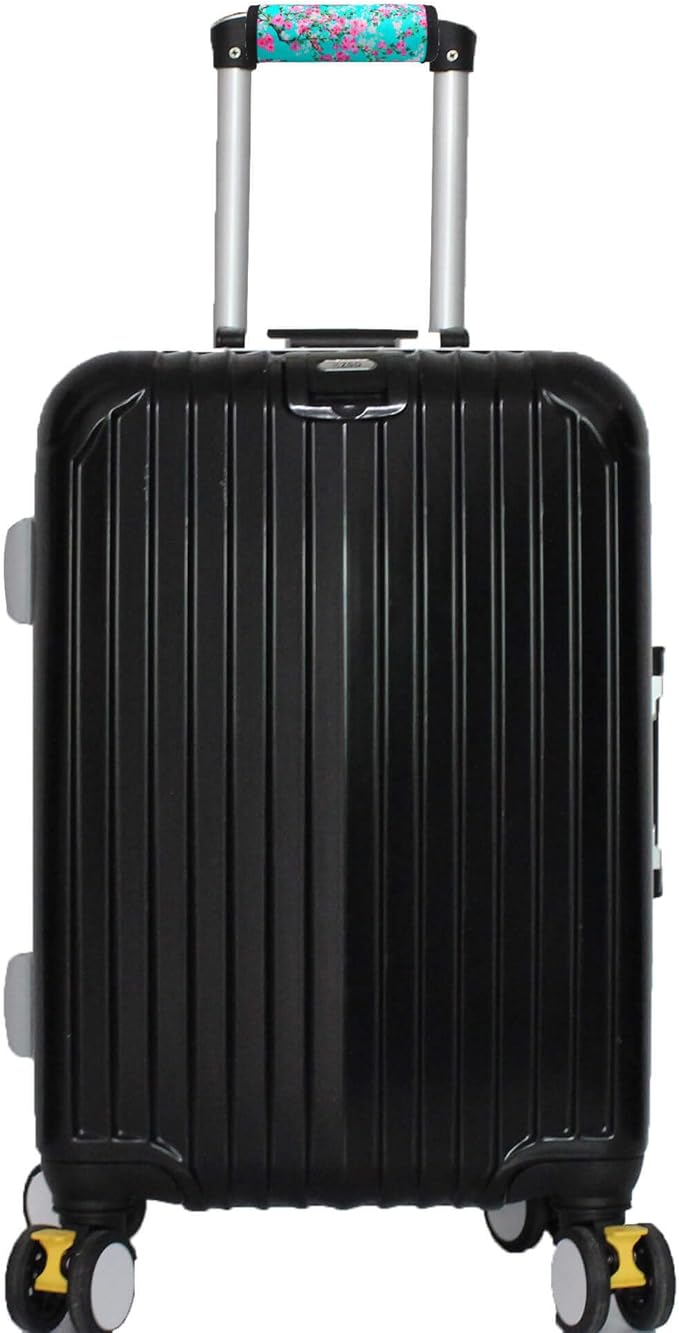 5 Pack Neoprene Luggage Handle Wraps Bright Luggage Tags/Identifiers/Marker/Grips Travel Accessories for Airplane/Flying/Luggage (Plum Blossom)