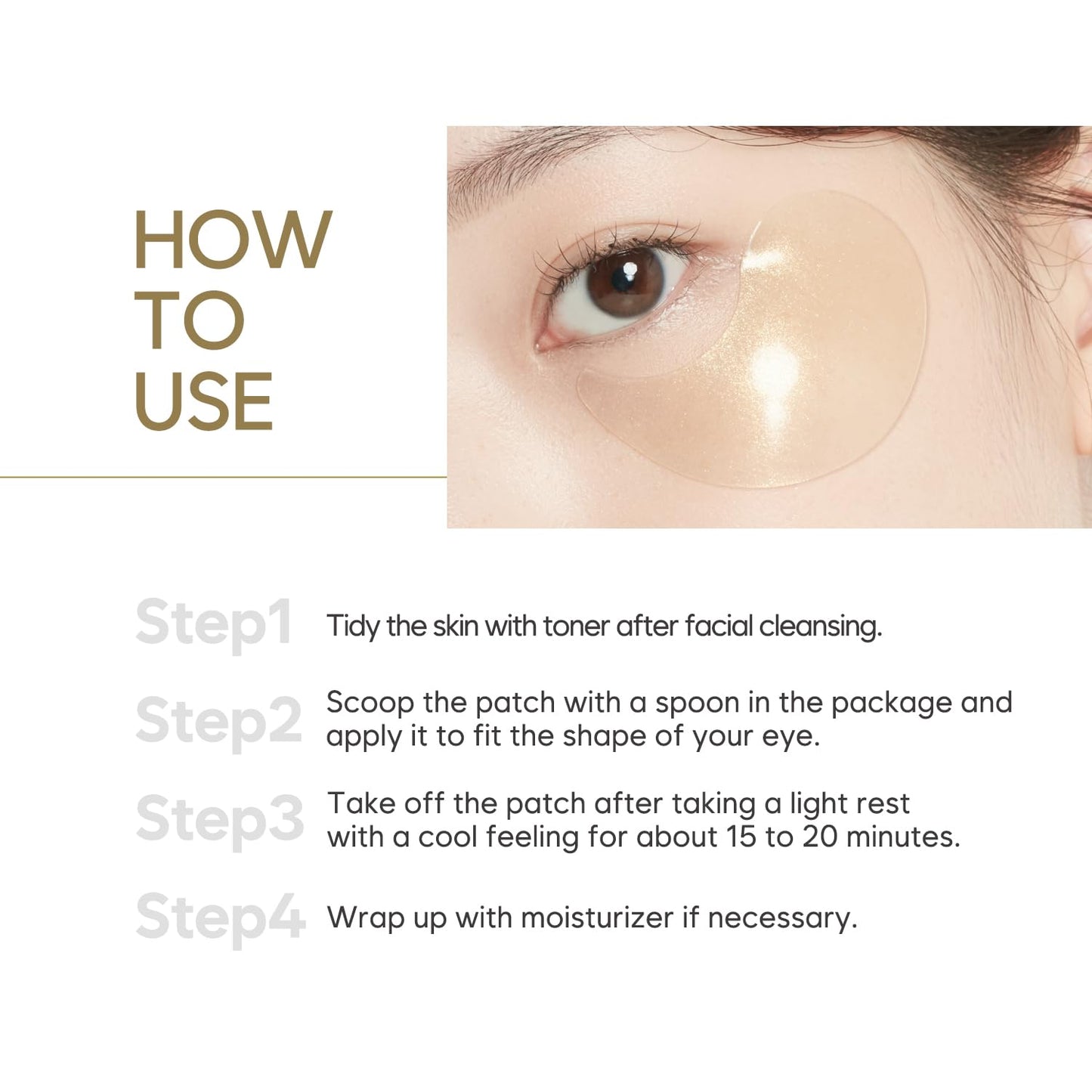 Gold Hydrogel Eye Patch 60ea (30pairs)