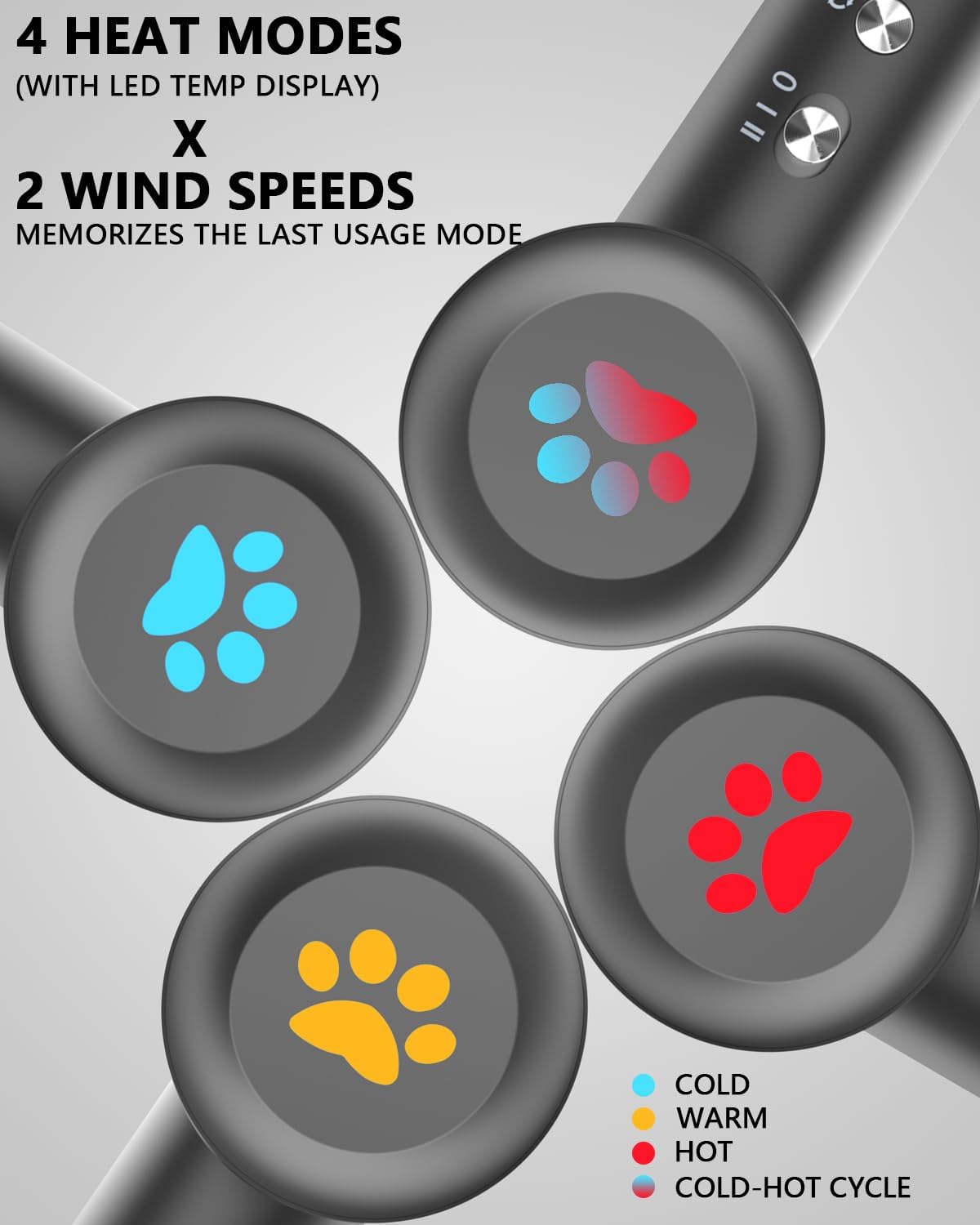 MORECOO Hair Dryer, High-Speed Travel Blow Dryer for Fast Drying, Professional 200 Millions Ionic Hair Dryers for Women with 4 Temp & 2 Speed Mode, Low Noise Compact Hair Dryer for Men with ALCI Plug