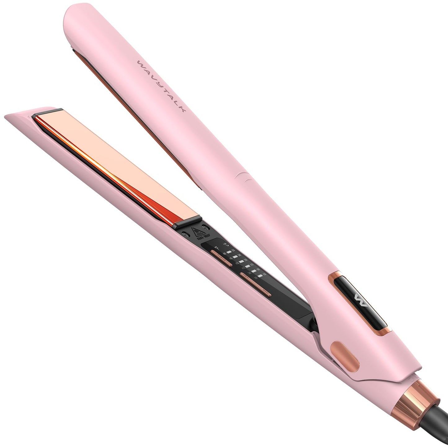 Wavytalk Professional Flat Iron Hair Straightener and Curler 2 in 1, Titanium Flat Iron for One-Pass Wonder 10S Fast Heat Up, Glide & Shine Straightener with Dual Voltage (1.18 Inch)