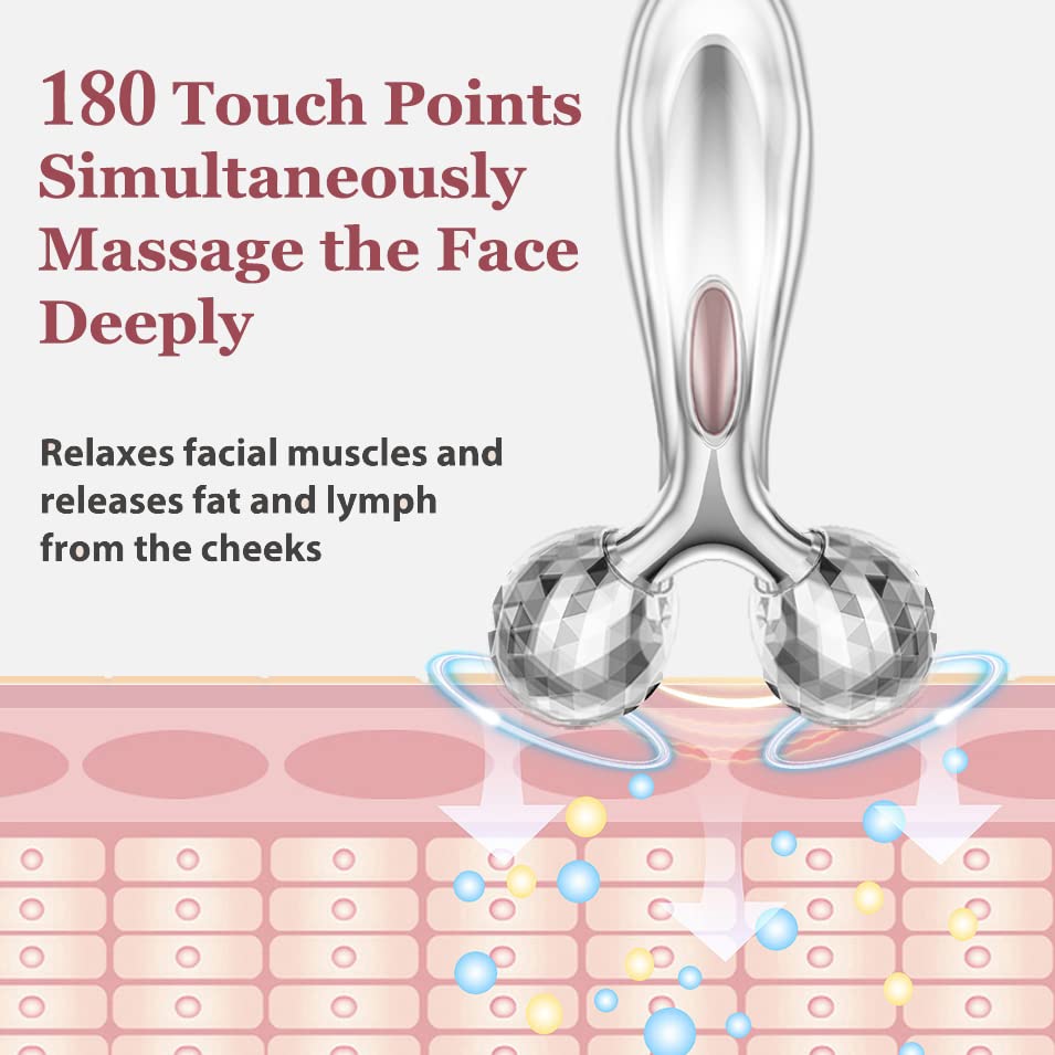 Lanfixilly Stainless Steel Gua Sha and Face Roller Set, Facial Tool for Face Sculpting, Metal Skin Care, Massager for Women