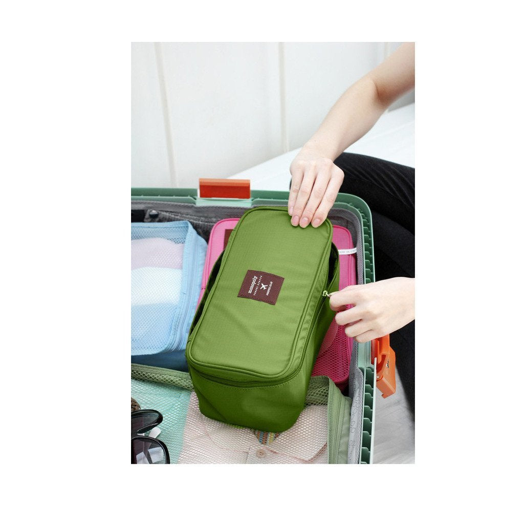 vanki 1 pc Portable Travel Drawer Dividers Closet Organizers Bra Underwear Storage Bag,Pink