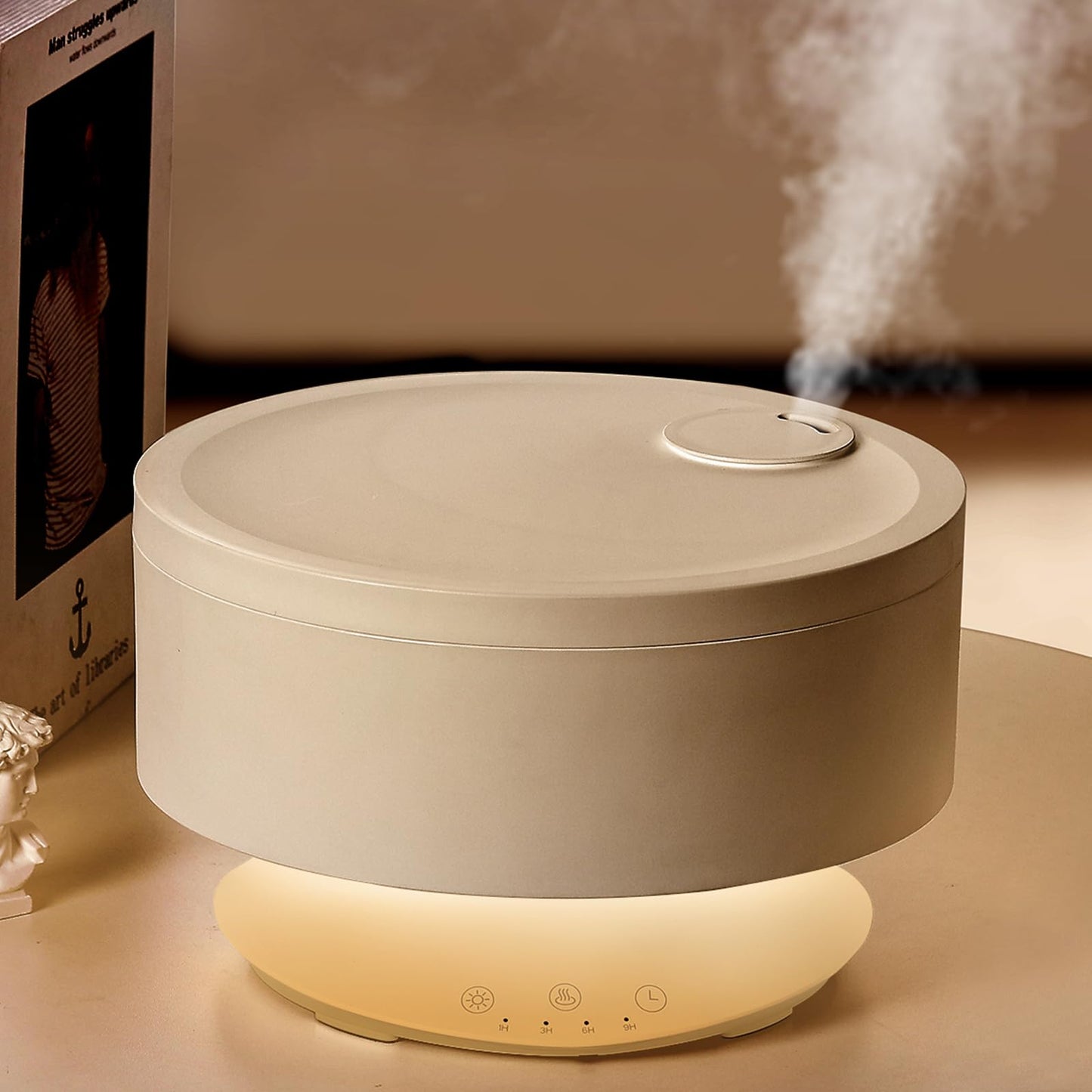 Humidifiers Easy to Clean,Essential Oil Diffuser, Colorful Night Light,Ultrasonic Top Fill Cool Mist Humidifiers for Bedroom Baby Plants,Ultra Quiet,Last up to 20 Hrs,1.6L,Levoair