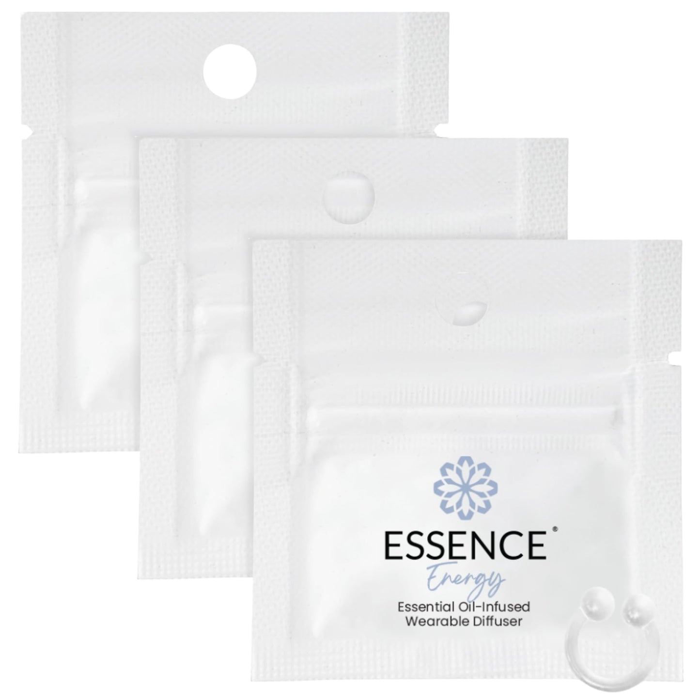 Essence Wearable Aromatherapy Nasal Diffuser – Energy Blend Essential Oil Nose Ring – Personal Scent Clip for Travel, Work & Everyday Use – Made in USA (3 Pack)