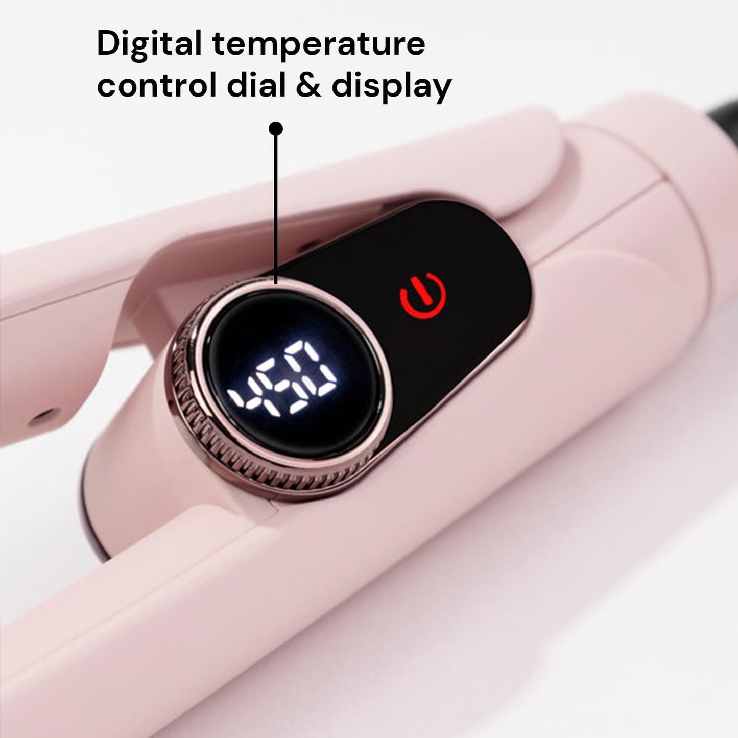 L'ANGE HAIR Le Titane Titanium Flat Iron | Hair Straightener with Curved Edges for Versatile Styling | Dual Voltage Flat Iron with Infrared Heat & Adjustable Temperature | 1" Blush