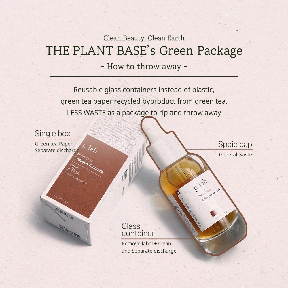 Time Stop Collagen Ampoule Mushroom Extract 30ml | Mushroom Extract 76% | Mushroom Collagen | Antiaging Ampoule | VOGUE Best K-Beauty | Plant base, Paper tube | Korean Skincare, Kbeauty, Korean Beauty