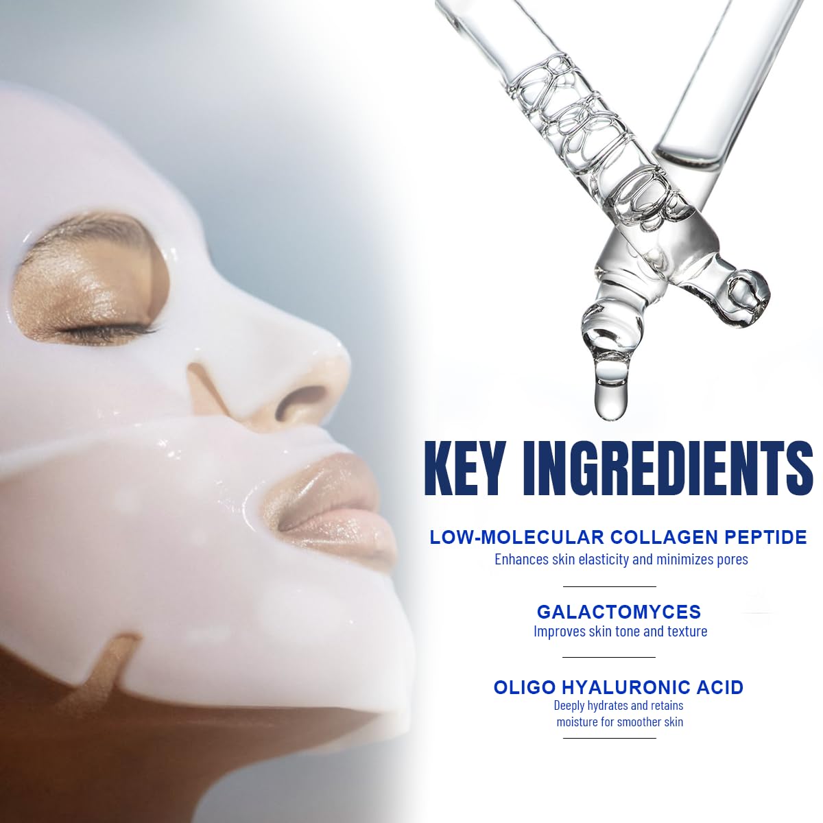 Collagen Face Mask 4-Pack Bio-Collagen Real Deep Overnight Mask for Women’s Skincare Deep Hydration & Pore Tightening Facial Mask