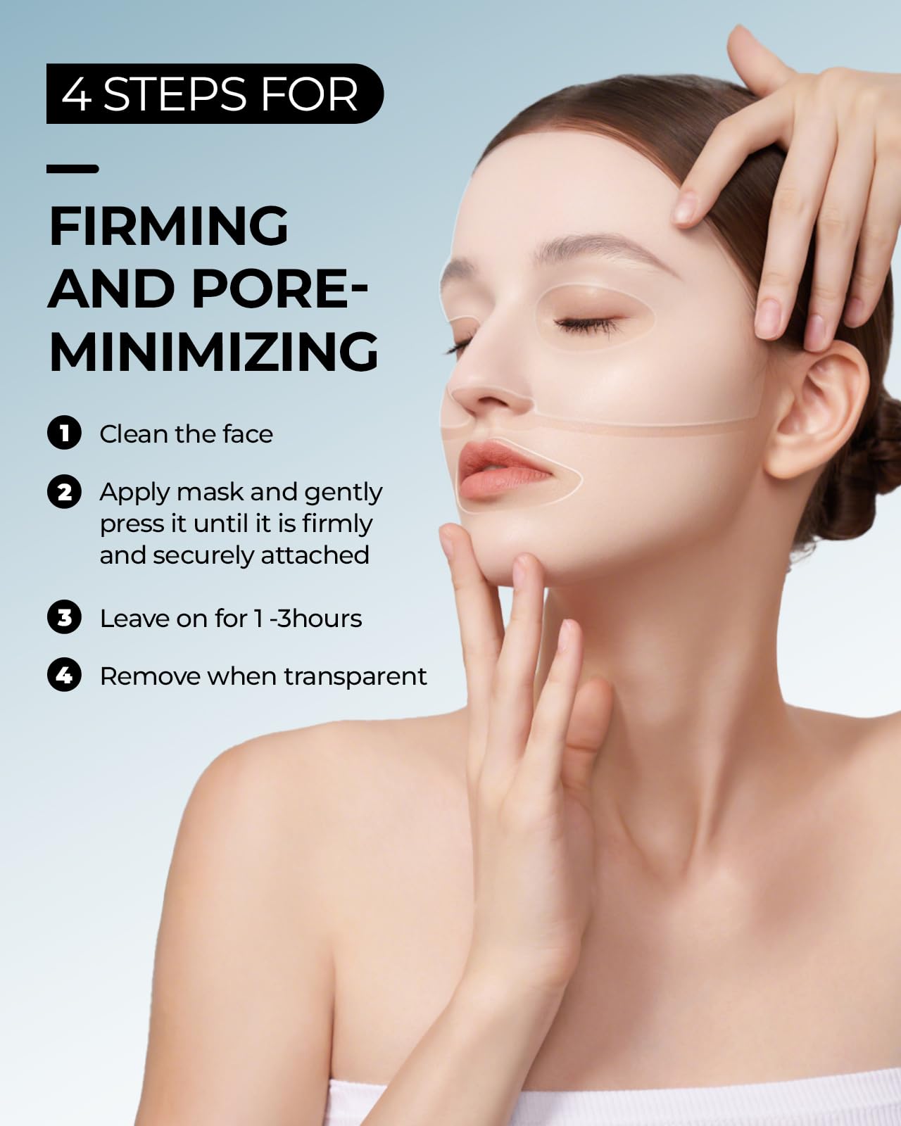 Wokatta 6 Pack Bio-Collagen Face Mask, Hydrating Overnight Masks, Anti-Wrinkle Face Lifting Mask for Elasticity, Pore Minimizing, Firming, Moisturizing, Real Collagen/Korean Skin Care