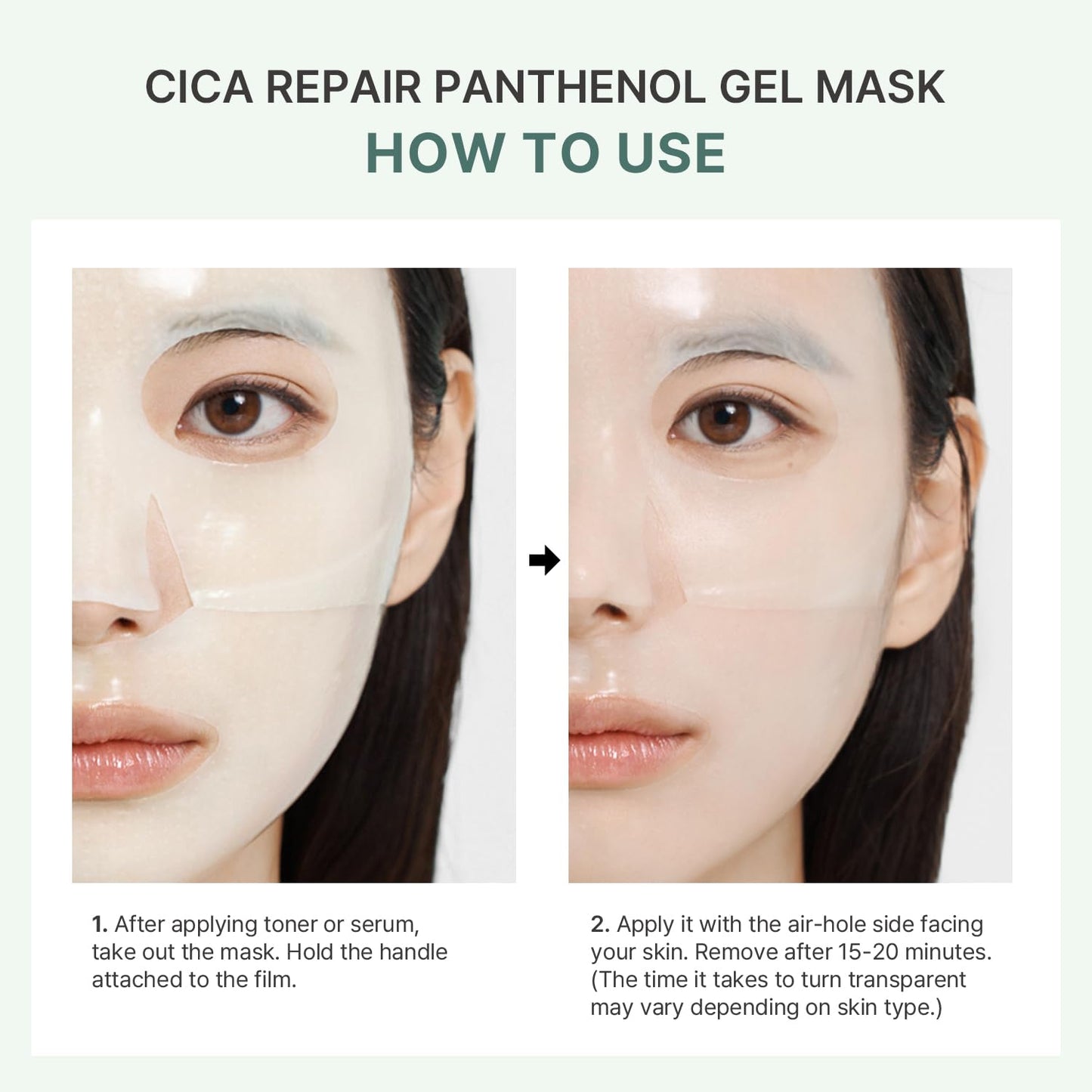 AROCELL OFFICIAL Cica Repair Hydrogel Mask – Korean Skincare Gel Face Mask with Centella Asiatica, Exosomes, Collagen & Niacinamide – Hydrating Face Masks for Redness, Acne & Glass Skin – 7 Sheets