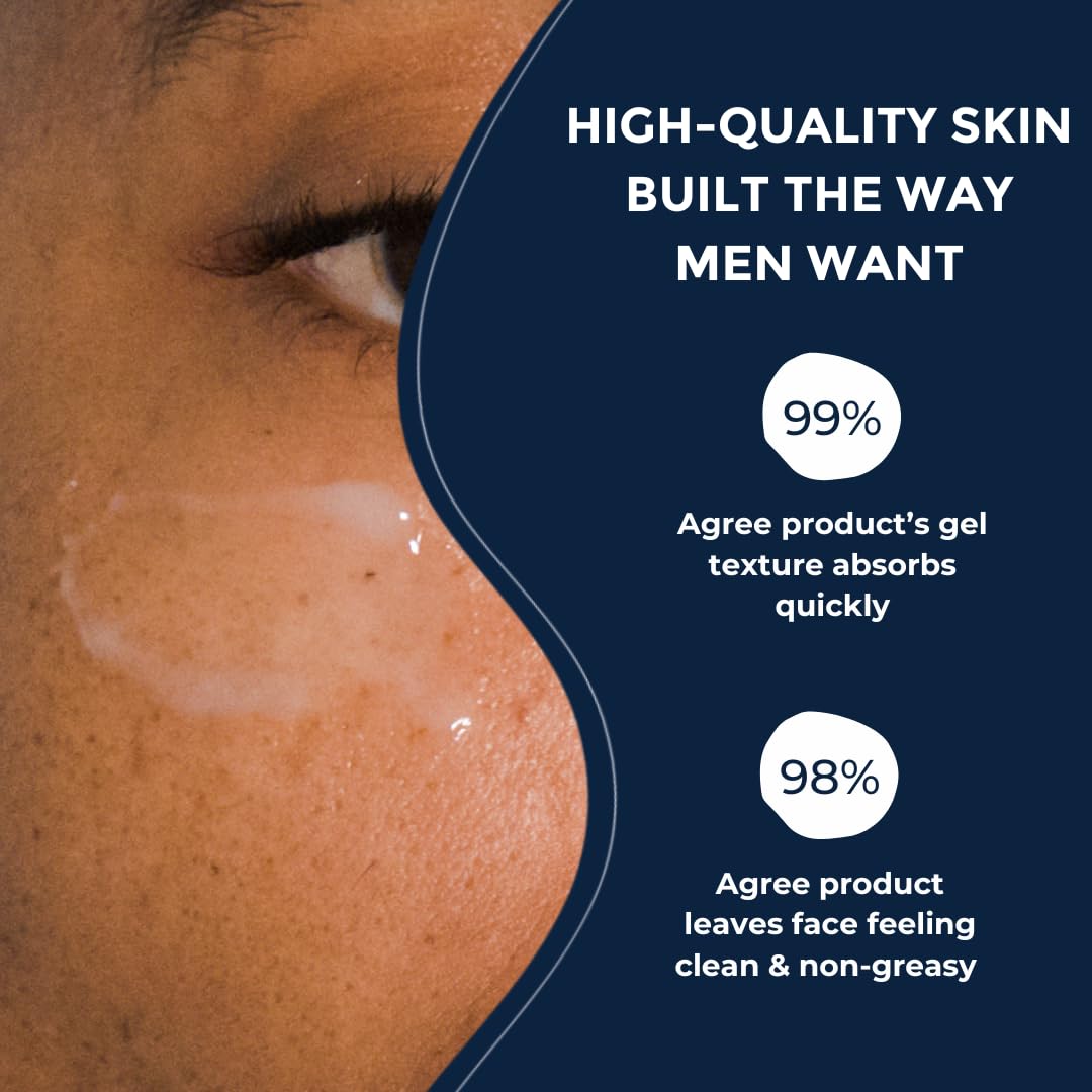 Prettyboy Face Revival Gel Moisturizer For Men - Hydrating Cream That Refreshes Dry Skin, Irritation, & Redness - Supports Anti Aging & Anti Wrinkle - Fragrance Free - 3 Count