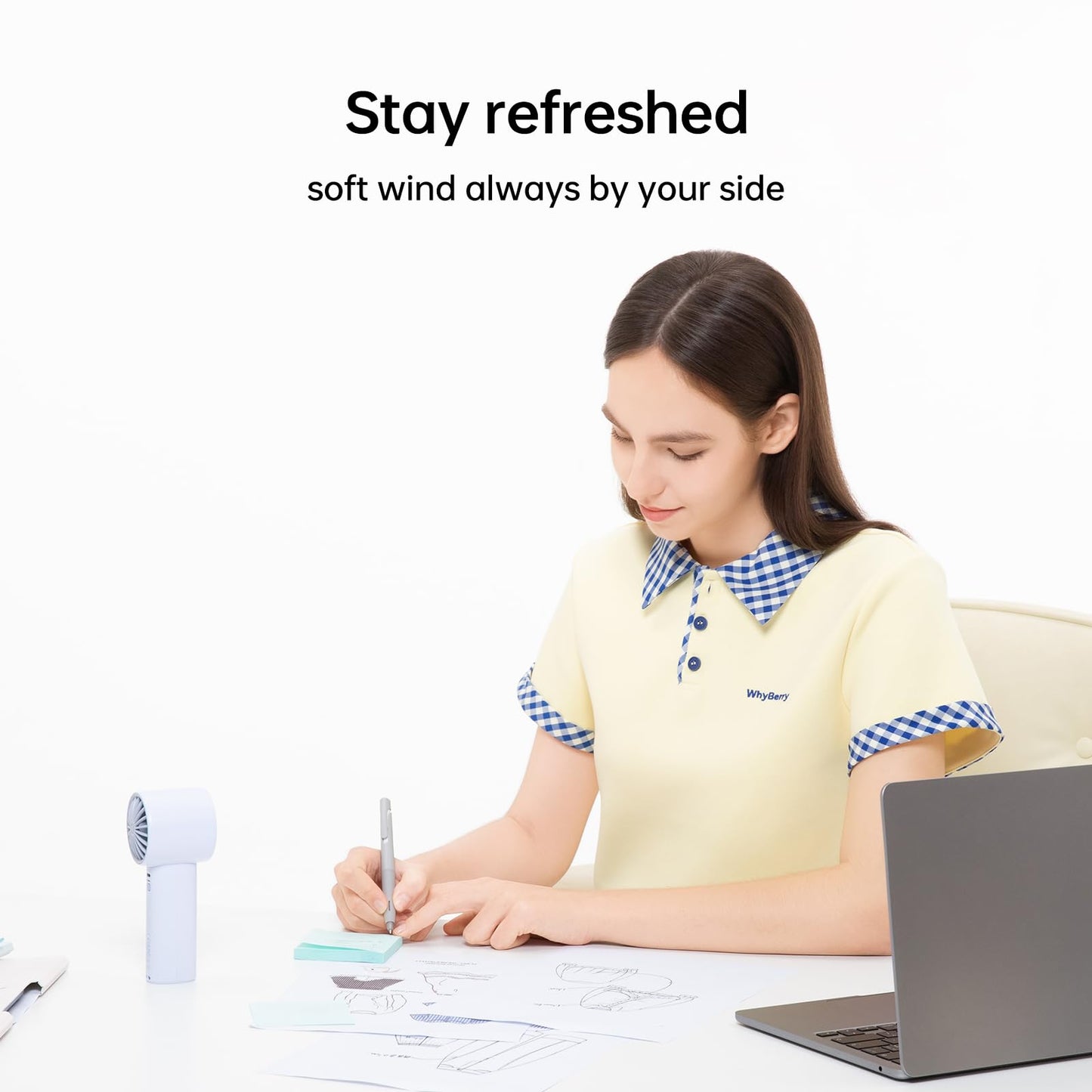 JISULIFE Handheld Turbo Fan, 5000mAh Rechargeable Portable Fans,Up to 28 Hours Working,5 Speed Strong Wind,Personal Mini Fan for Travel Outdoor Camping Beach Makeup(Gray)