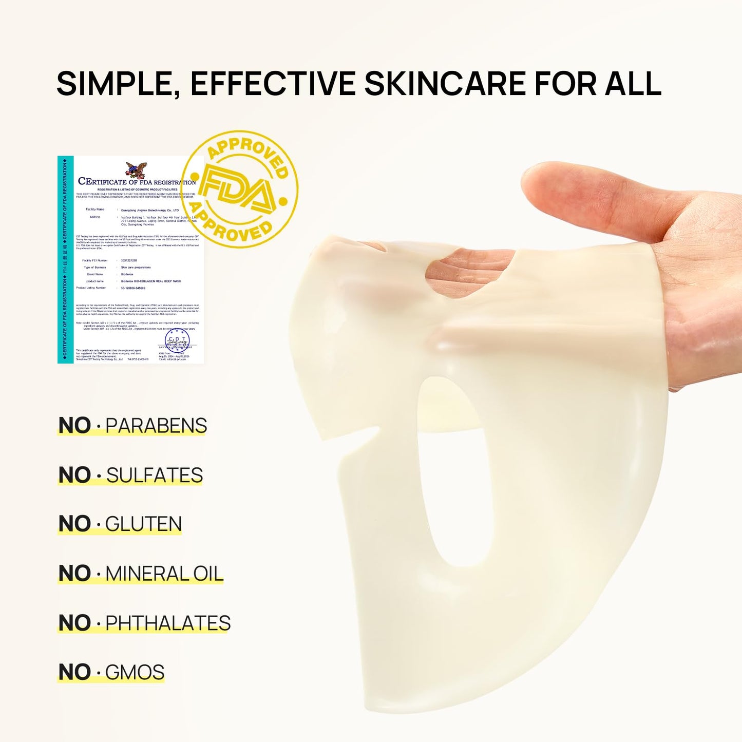 Bleuvél Collagen Face Mask, Real Deep Marine Collagen Overnight Face Mask for Glass Glow Skin - Elasticity, Firming, Hydrating & Moisturizing, 30g x 5ea (Pack of 1)