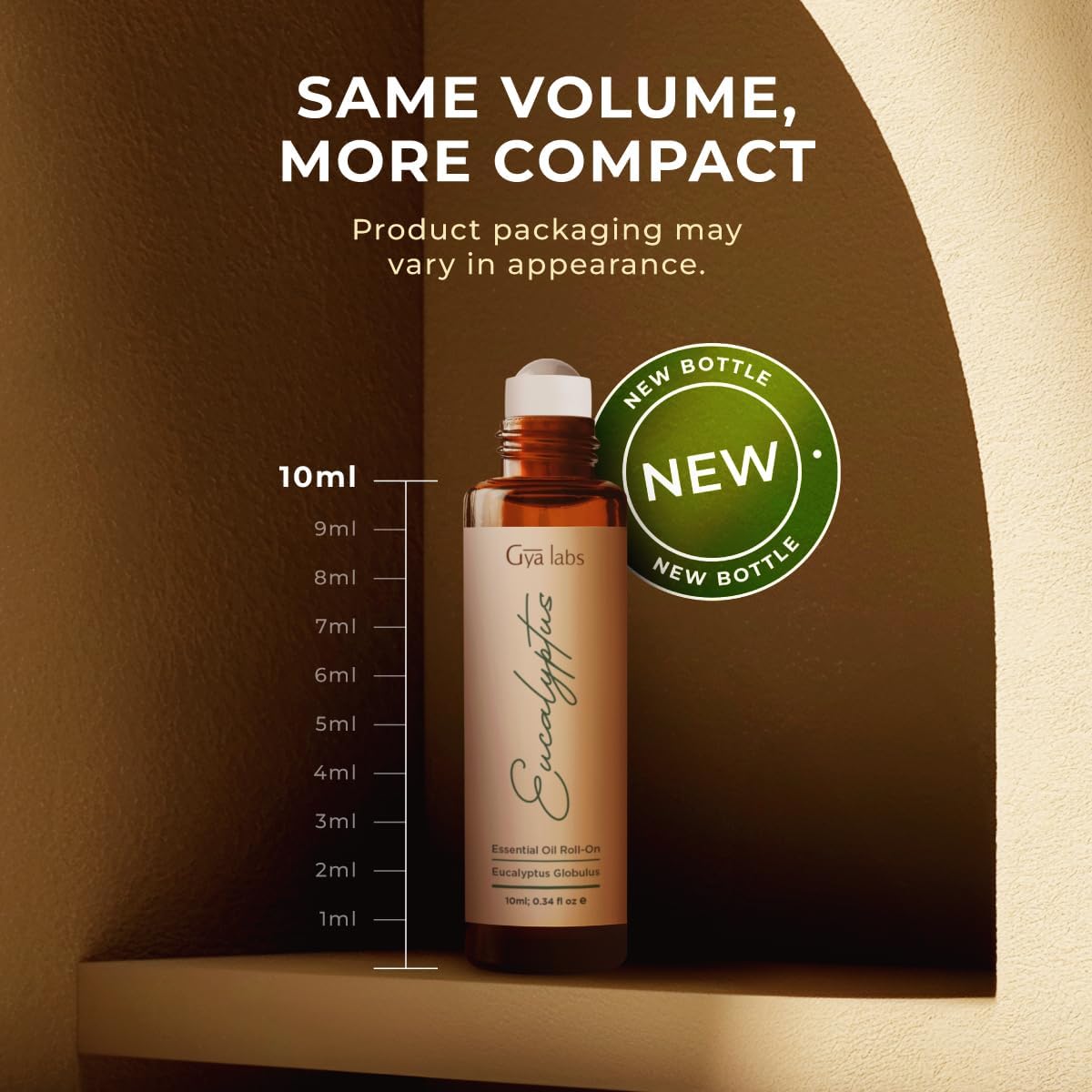 Gya Labs Eucalyptus Essential Oil Roll on for Soothing Comfort - 100% Pure Natural Eucalyptus Oil Roller for Skin, Relaxing Aromatherapy, Travel Size (0.34 Fl Oz)