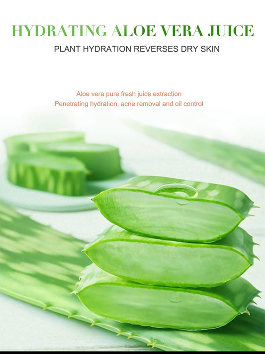 kisskin Organic Aloe Vera Gel, 100% Pure Soothing Moisturizer And Hydrating Gel, Fast Absorbing, For Face,Body,Hair,Skin,Scalp And Sunburn Relief, No Alcohol, Big 500ML Pump Bottle.