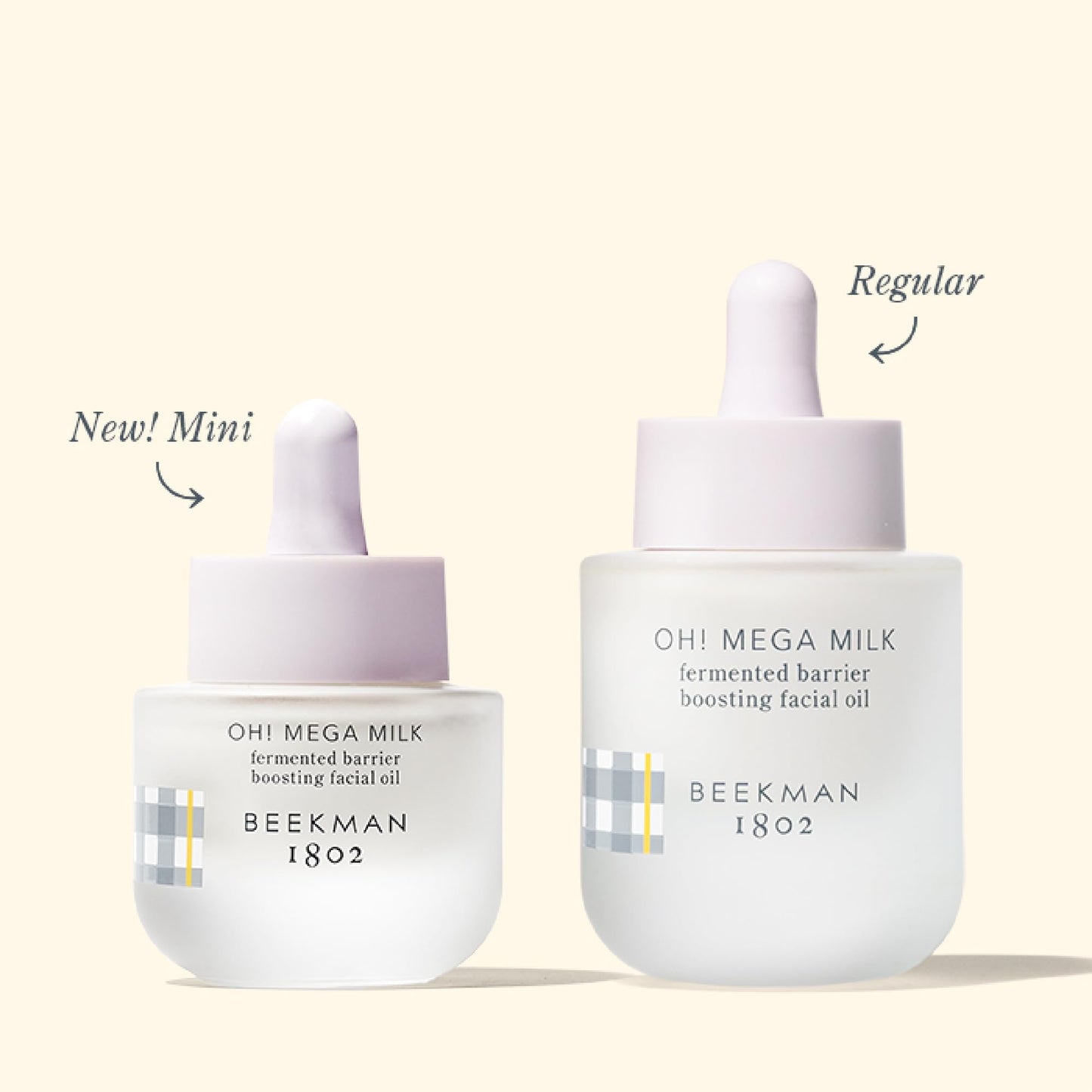 Beekman 1802 Oh Mega Milk Facial Oil - Hydrating Vitamin C & Niacinamide Serum - Repairs Skin Barrier - For Dry/Aging Skin - Fragrance Free & Sensitive Safe