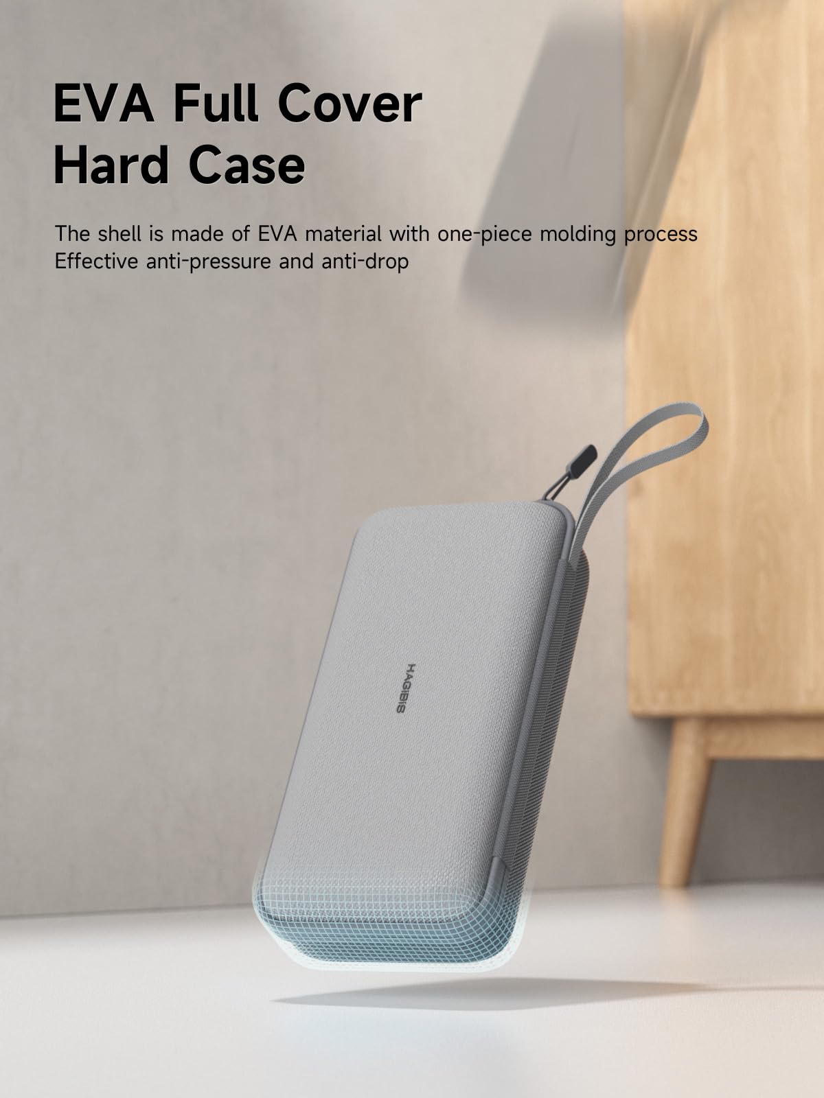 Hagibis Electronics Organizer Travel Case Cable Organizer Bag Pouch Portable Waterproof Carry Case for Cable, Charger,Power Bank, SD Card, Mouse, USB Flash Disk (DPB02 Grey)