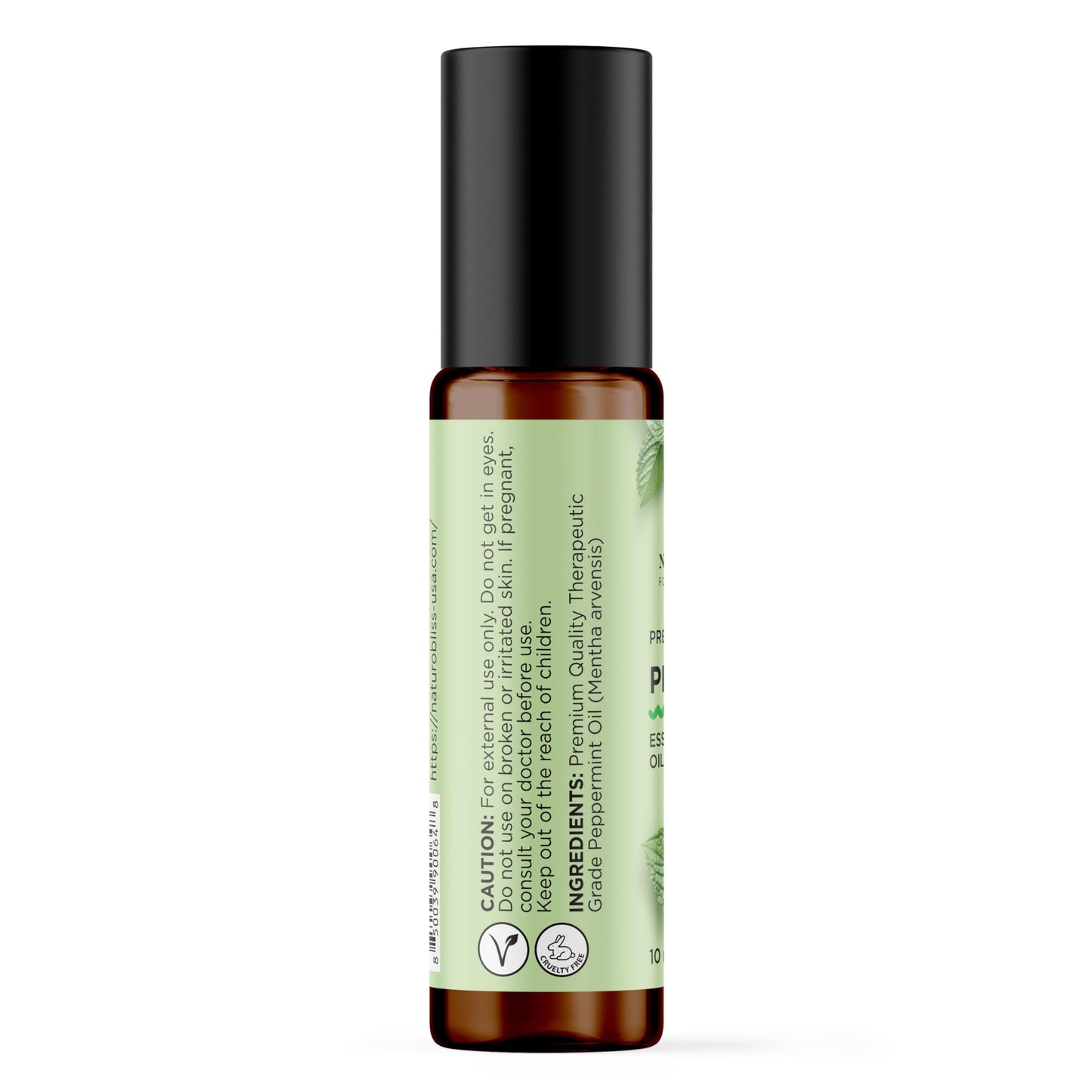 NaturoBliss Peppermint Essential Oil Roll-On, 10 ml