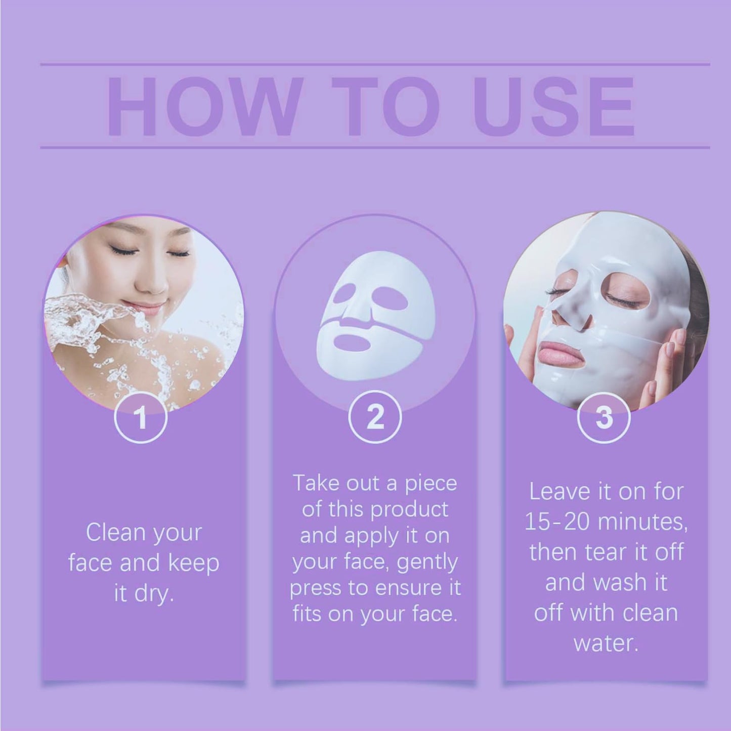 Ueseinl Bio-Collagen Overnight Face Mask,Glass Glow Hydrogel Face Masks, Collagen Face Mask, Korean Glass Skin Facial Sheet Masks, Wake up Glass-Like Skin