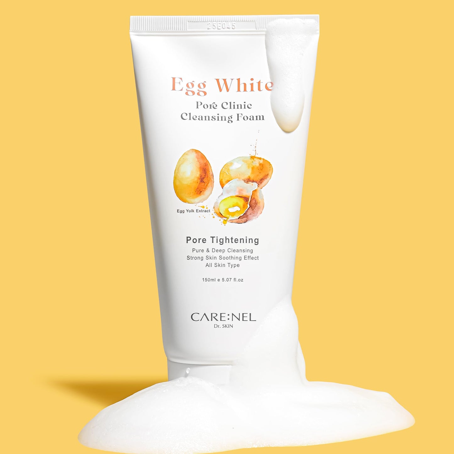 Korean Face Wash Foaming Facial Cleanser - Egg White Pore Clinic - K Beauty Skin Care Clean & Clear wipes Oil Moisturizer - Acne Cleaning Treatment for sensitive oily for Women, men