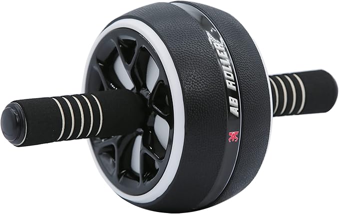 AB Wheel Roller, Exercise Abdominal Wheel Fitness for Gym & Home, Work-out Strength-Training Equipment with Knee Pad