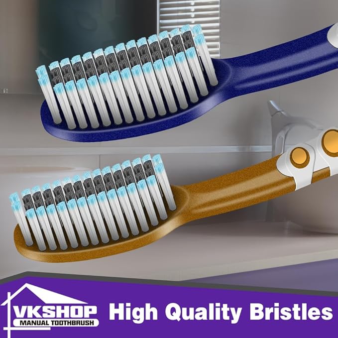 100 Bulk Travel Toothbrushes, Portable Individually Wrapped Toothbrush for Adult Children, Disposable Soft Bristle Manual Toothbrush Set (4 Colors)