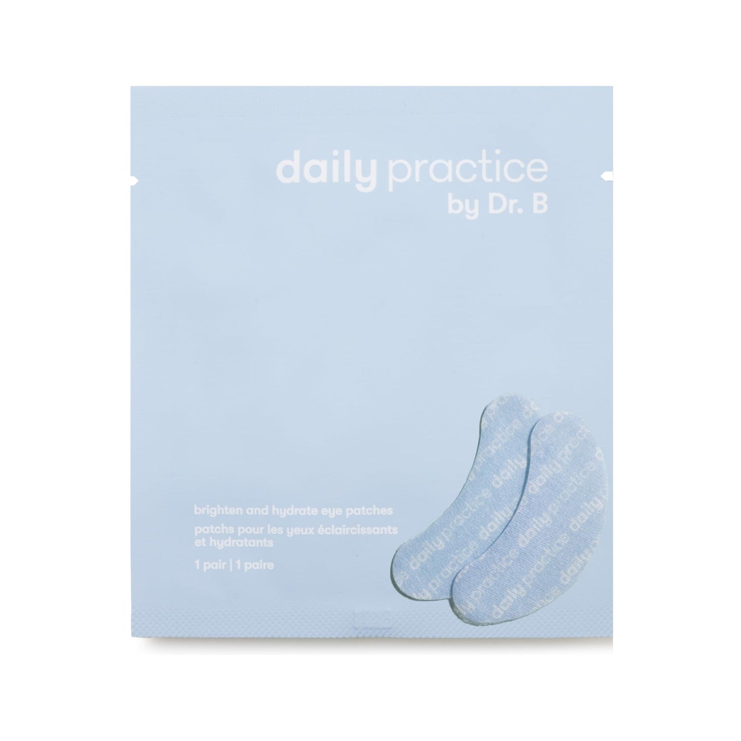 Daily Practice Dr. B Brighten & Hydrate Under Eye Patches – Cooling Hydrogel Eye Masks for Dark Circles, Puffiness & Tired Eyes – Ophthalmologist-Created, Dermatologist-Tested – 1 Pair