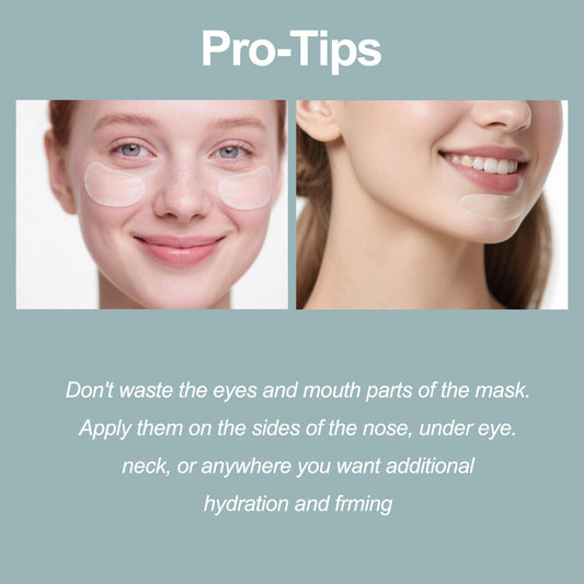 Chbgutlmr 10 Pack Deep Collagen Mask, Anti-Wrinkle Overnight Mask, Korean Face Mask, Bio Collagen Face Mask Overnight,Firming and Moisturizing