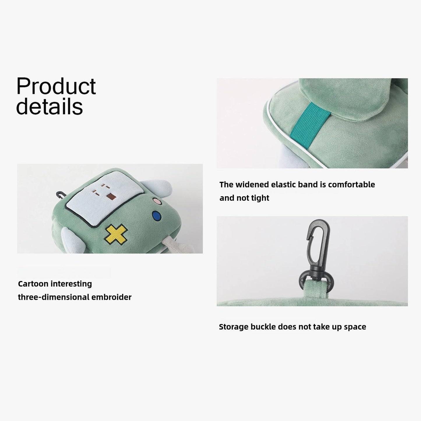 Cartoon Game Console Pillow Eye Mask 2 in 1 for Travel - Comfortable Travel Pillow and Sleep Mask Combo, Portable Airplane Pillow for Long Flight