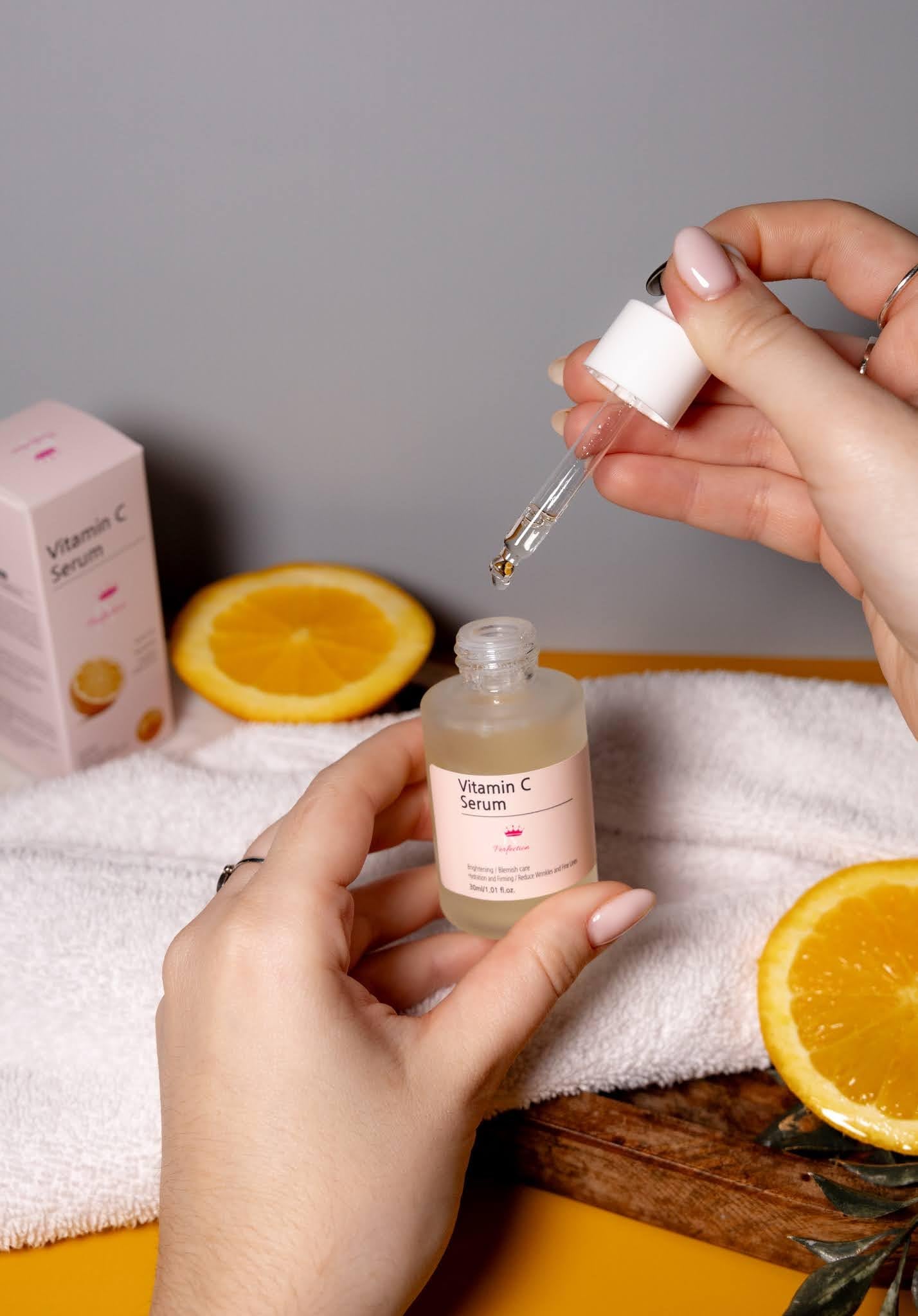 10% Vitamin C Serum – Face Serum - Korean - Brightening & Anti-Aging Formula with Ferulic Acid & Niacinamide – Improves Skin Tone, Dark Spots, Fine Lines & Wrinkles - Natural Ingredients 30ml