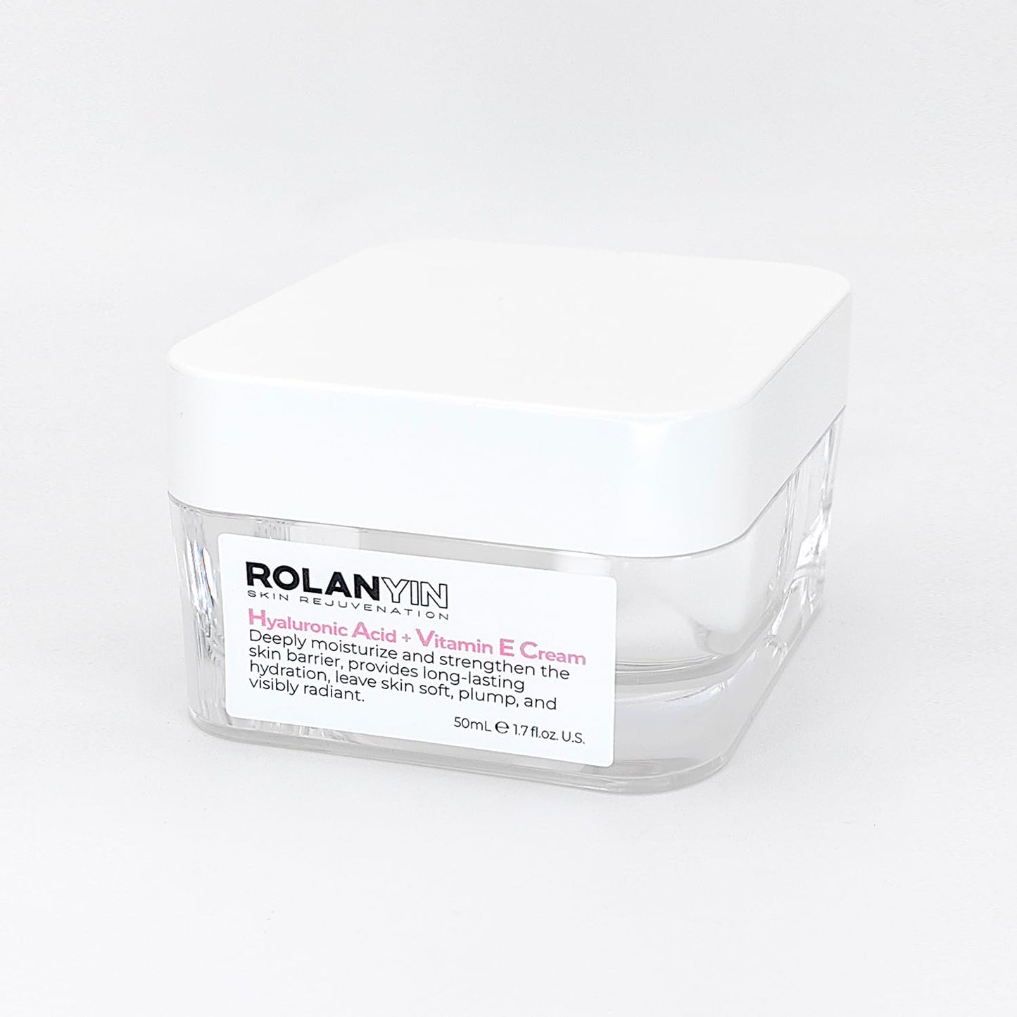 ROLANYIN Hyaluronic Acid + Vitamin E Cream for Deep Hydration and Moisturizing Nourishing Anti Aging Skin Repair Soothing and Revitalizing for Healthy Radiant Skin