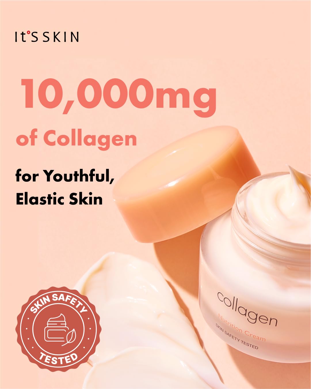 It'S SKIN Collagen Nutrition Cream + 1.69 fl.oz, Collagen Face Lift Cream for Fine Lines and Elasticity, Deep Nutrition and Antioxidant Power to Support Smooth and Firm Skin, Korean Skincare