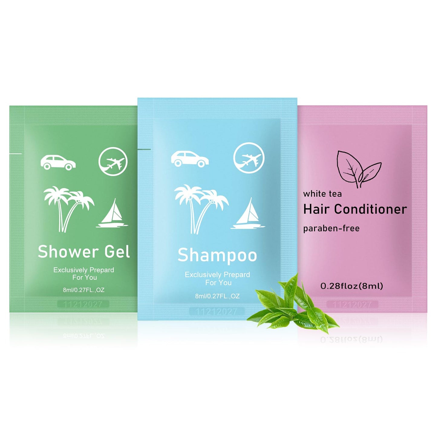 Body Wash Shampoo Conditioner Set Travel 0.28fl Oz,Travel Size Shower Gel Set,Shampoo and Conditioner Travel Bulk,Hotel Supplies Bulk Hygiene Kits for Homeless Guests Hotel (20)