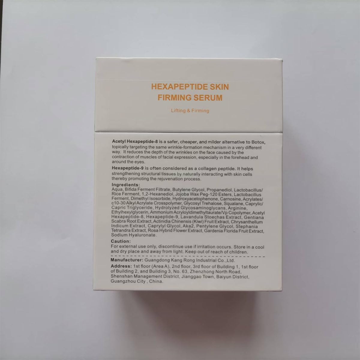 BACHERI Firming Skin Serum with Acetyl Hexapeptide-8, Hexapeptide-9, Carnosine - Moisturizing, Hydrating and Antioxidant for Fine Lines, 15 Pcs/Box Ampoules