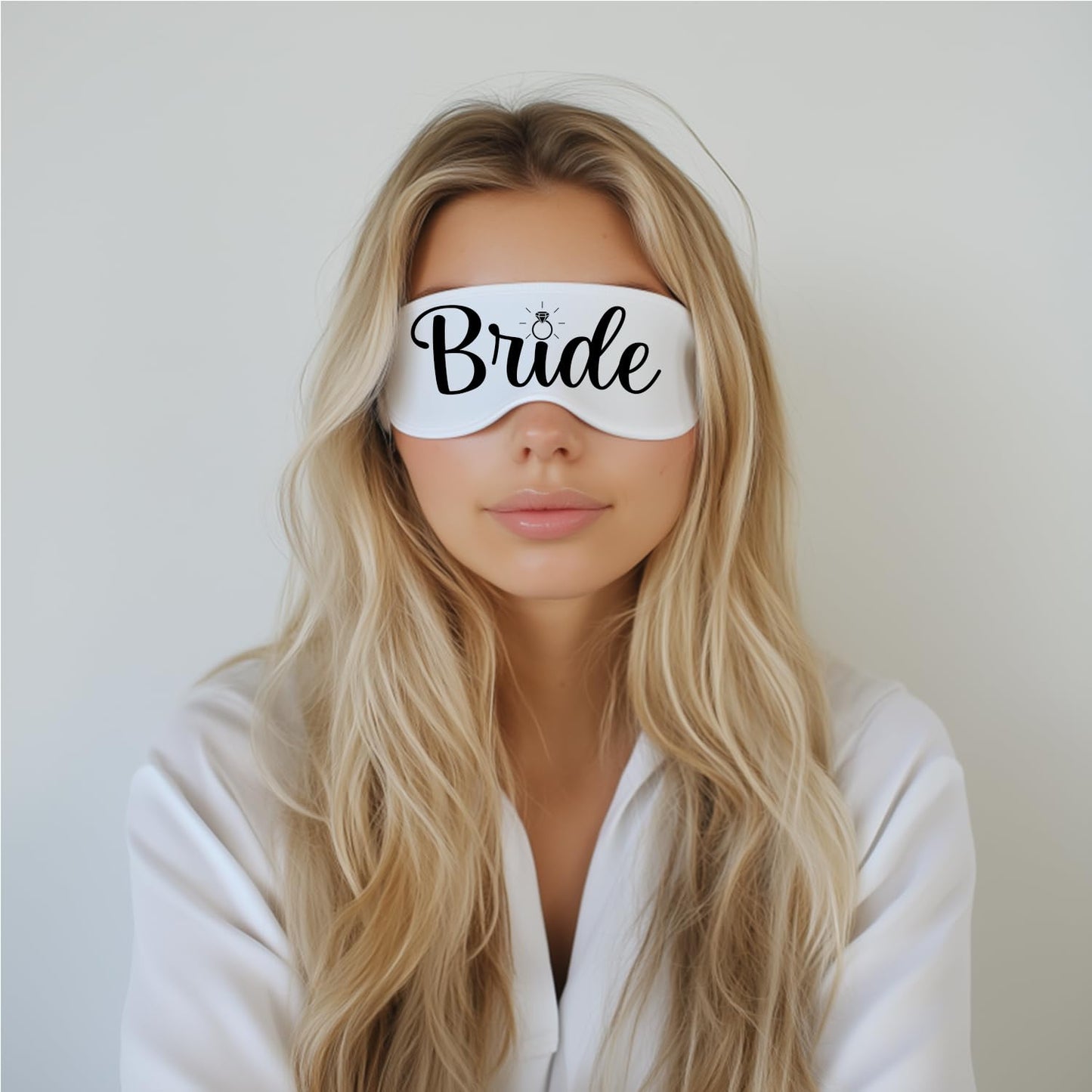 Ethisa Bride and Groom Eye Mask Set - Super Soft Fabric for Sleep - Newlywed Wedding Fit for The Mr and Mrs - Honeymoon Couples Just Married Black and White Gift Set