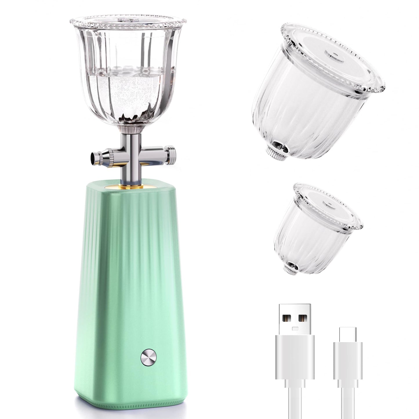 DUUOO Nano Facial Mister – Portable Face Steamer with 0.3mm Mist, USB Rechargeable Atomizer for Deep Hydration, Use with Water or Toner – Mini Skincare & Makeup Mister for Travel and Daily Use