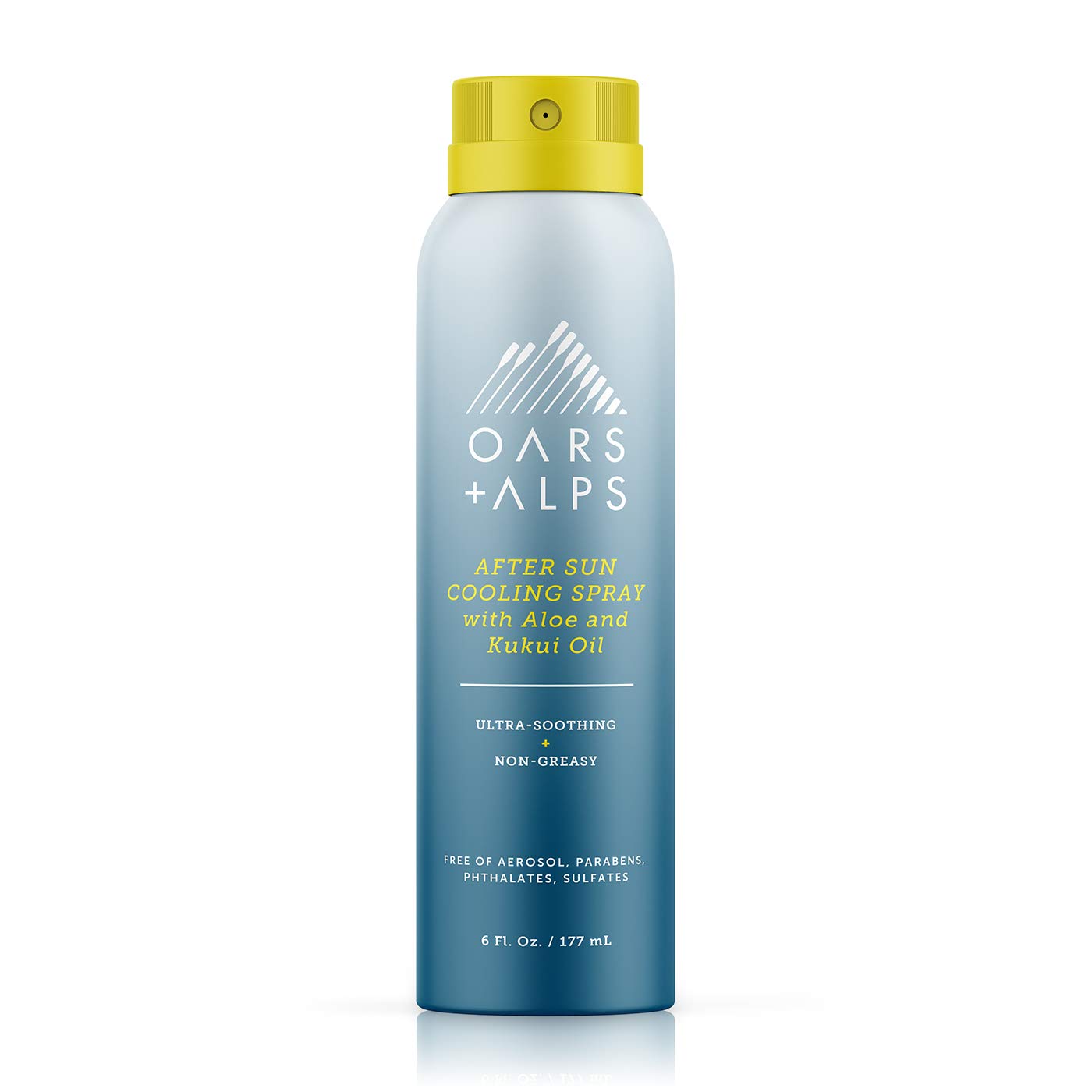Oars + Alps After Sun Spray, After Sun Care Spray with Aloe Vera, Kukui Oil & Niacinamide & Green Tea Scent to Naturally Cool Skin, Hydrating, Soothing, Non Greasy, 6oz