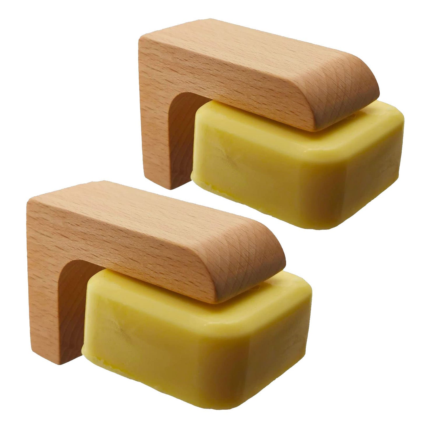 2sets Wood Magnetic Bar Soap Holder for Shower Wall,Magnet Air Dry Soap Saver Self Draining, Eco-Friendly Wooden Soap Dish for Soaps & Beard Shampoo Bars