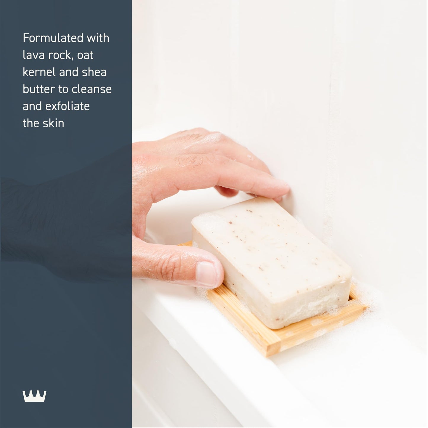 Cremo Exfoliating Body Bar for Men, Palo Santo Scent, Multi-Layered Fragrance That Buffs, Cleanses and Hydrates Skin, 5oz