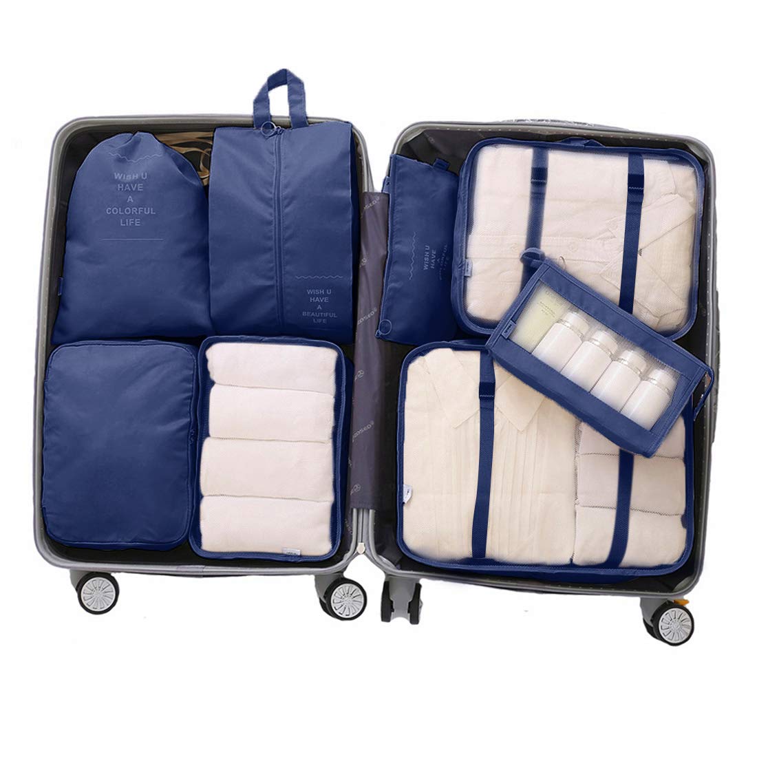 OEE Luggage Packing Organizers Packing Cubes Set for Travel